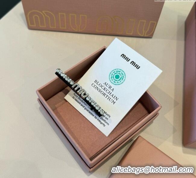 Traditional Discount Miu Miu Strass Hair Clip MM111202 2025