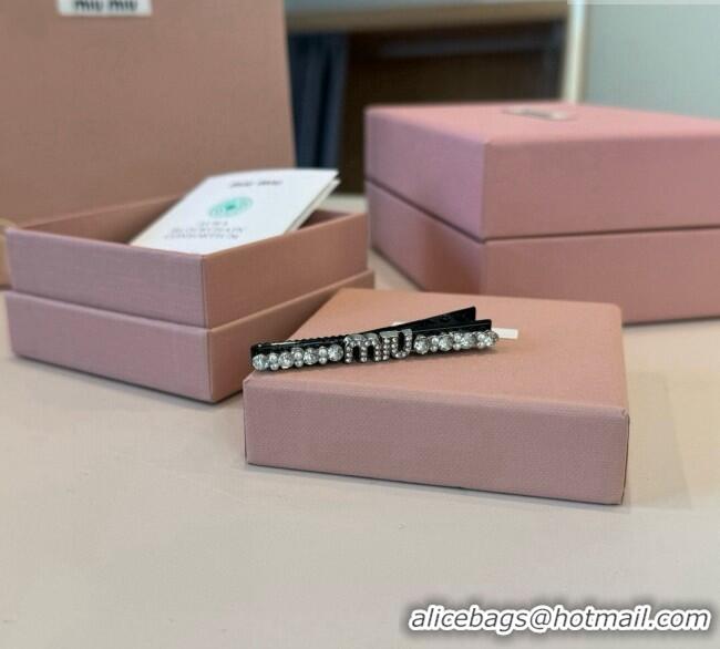 Traditional Discount Miu Miu Strass Hair Clip MM111202 2025
