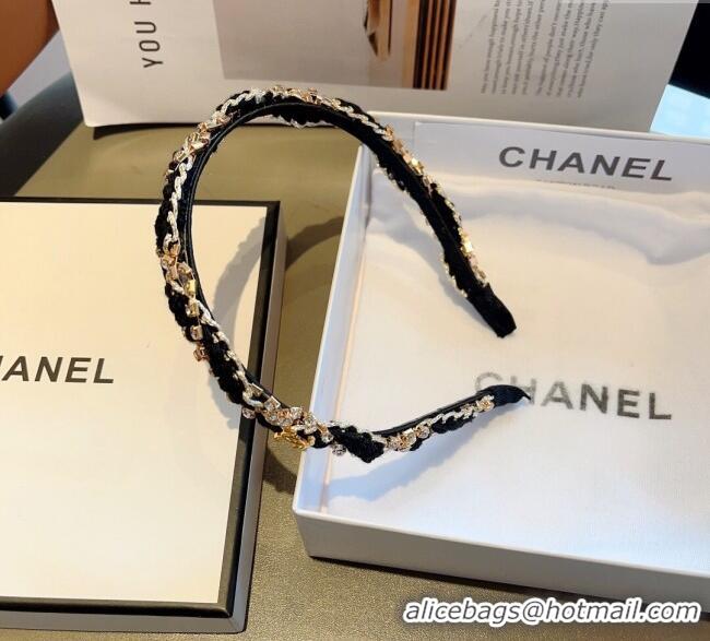 Good Taste Chanel Strass Headband CH111245 White/Black 2025