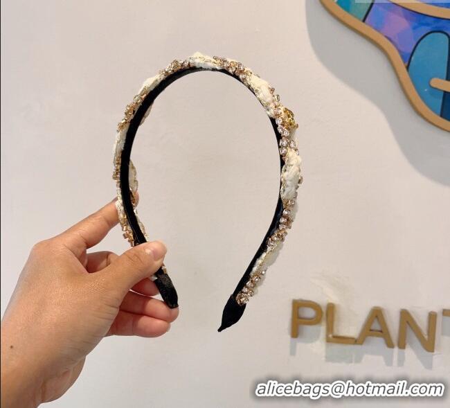 Good Taste Chanel Strass Headband CH111245 White/Black 2025