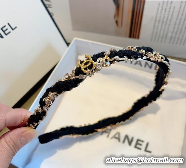 Good Taste Chanel Strass Headband CH111245 White/Black 2025