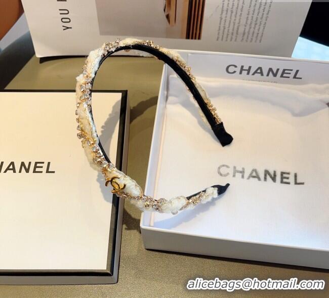 Good Taste Chanel Strass Headband CH111245 White/Black 2025