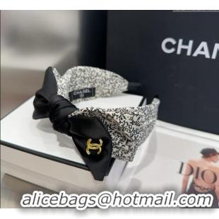 Famous Brand Discount Chanel Bow Headband CH111250 White 2025