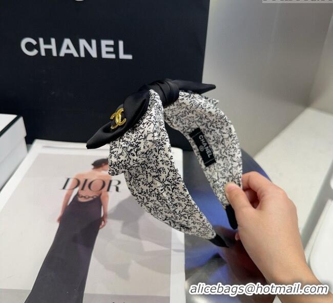 Famous Brand Discount Chanel Bow Headband CH111250 White 2025
