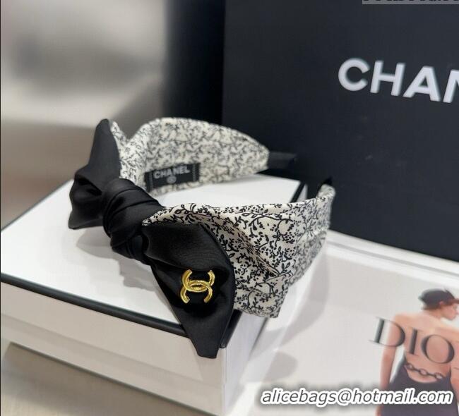 Famous Brand Discount Chanel Bow Headband CH111250 White 2025