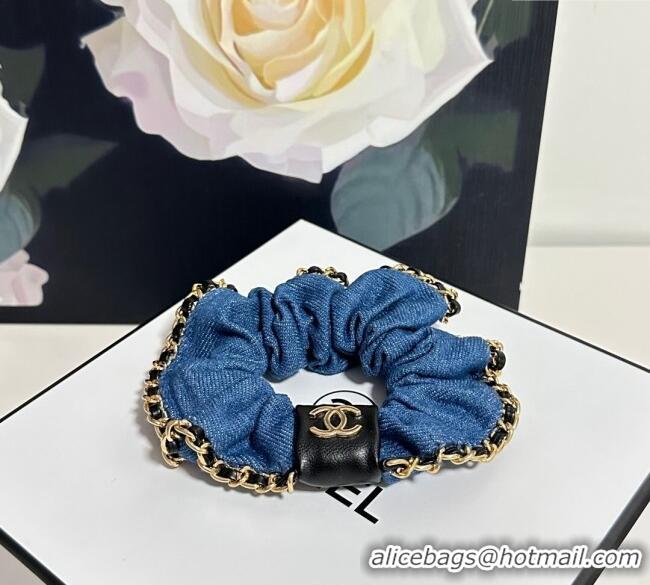 Modern Classic Cheap Chanel Chain Hairring Denim CH111255 Blue 2025