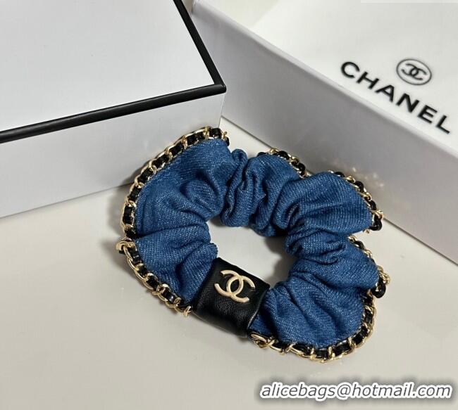 Modern Classic Cheap Chanel Chain Hairring Denim CH111255 Blue 2025