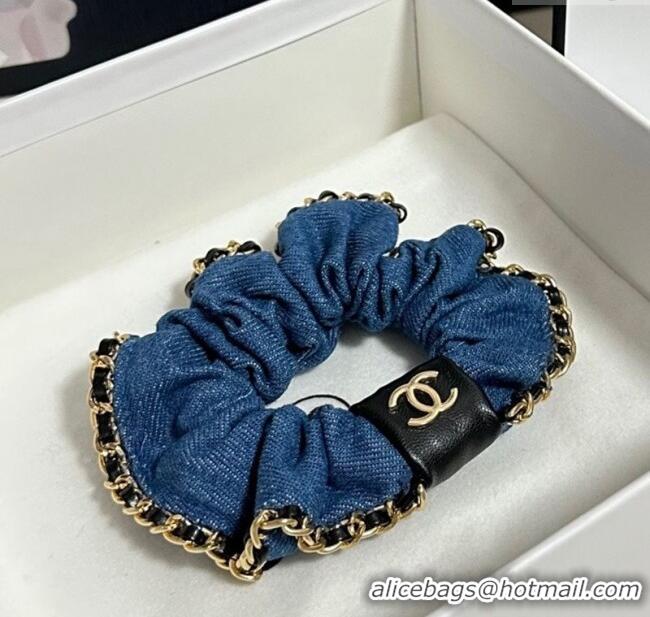 Modern Classic Cheap Chanel Chain Hairring Denim CH111255 Blue 2025