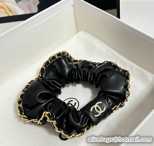 Free Shipping Grade Chanel Chain Hairring CH111255 Black 2025
