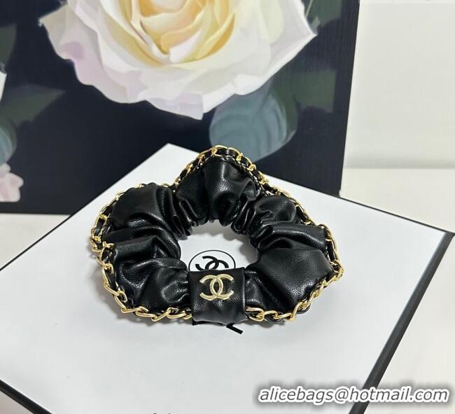 Free Shipping Grade Chanel Chain Hairring CH111255 Black 2025