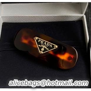 Grade Inexpensive Prada Hairclip 1111 Brown 2025