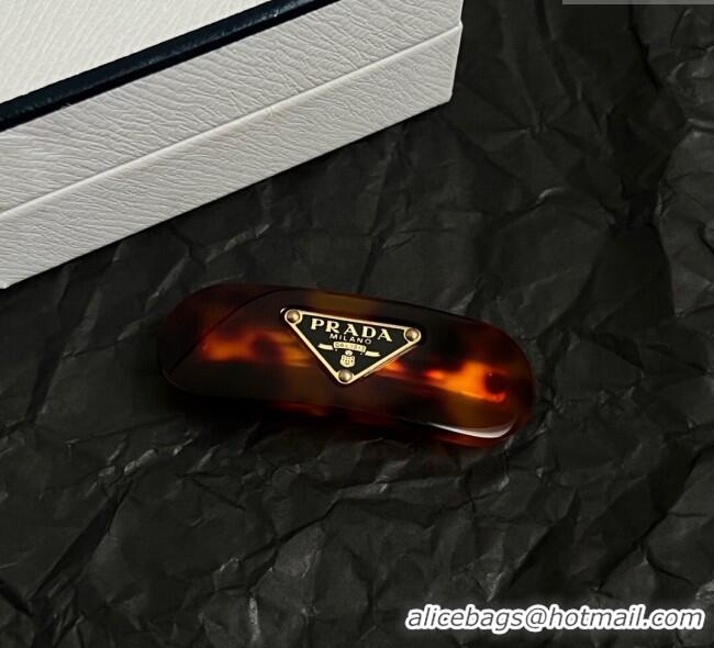Grade Inexpensive Prada Hairclip 1111 Brown 2025