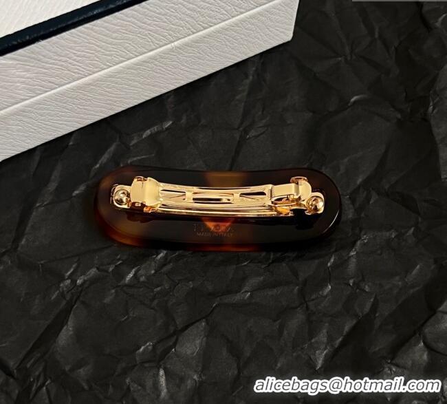 Grade Inexpensive Prada Hairclip 1111 Brown 2025