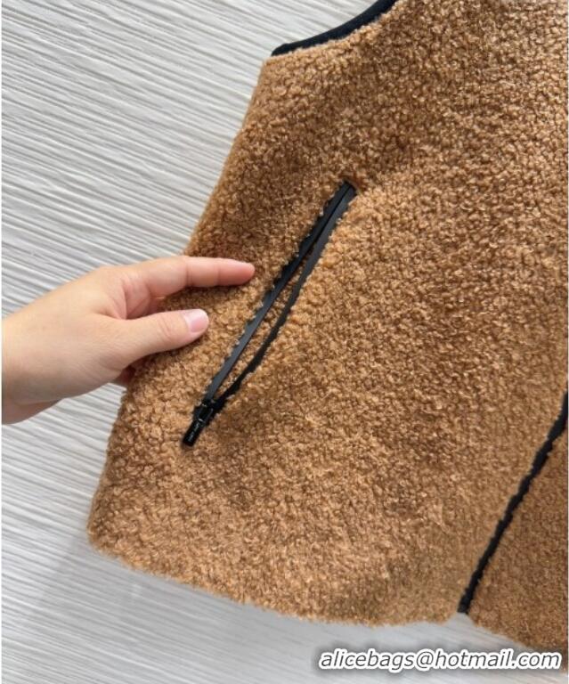 Buy Inexpensive Miu Miu Zipped Vest M121801 Brown 2025