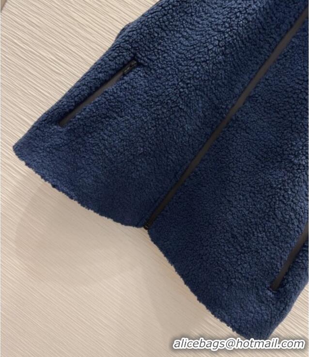 Buy Discount Miu Miu Zipped Vest M121802 Blue 2025