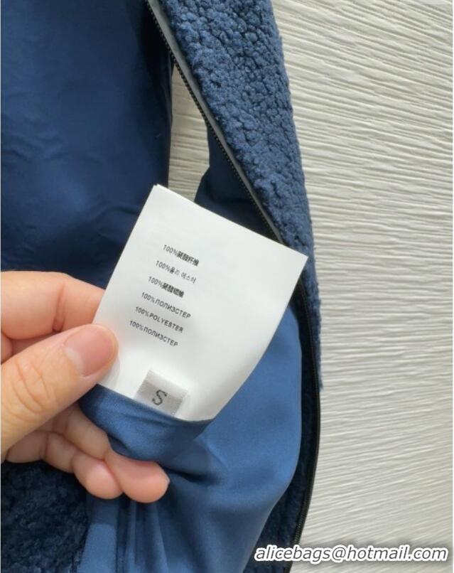 Buy Discount Miu Miu Zipped Vest M121802 Blue 2025