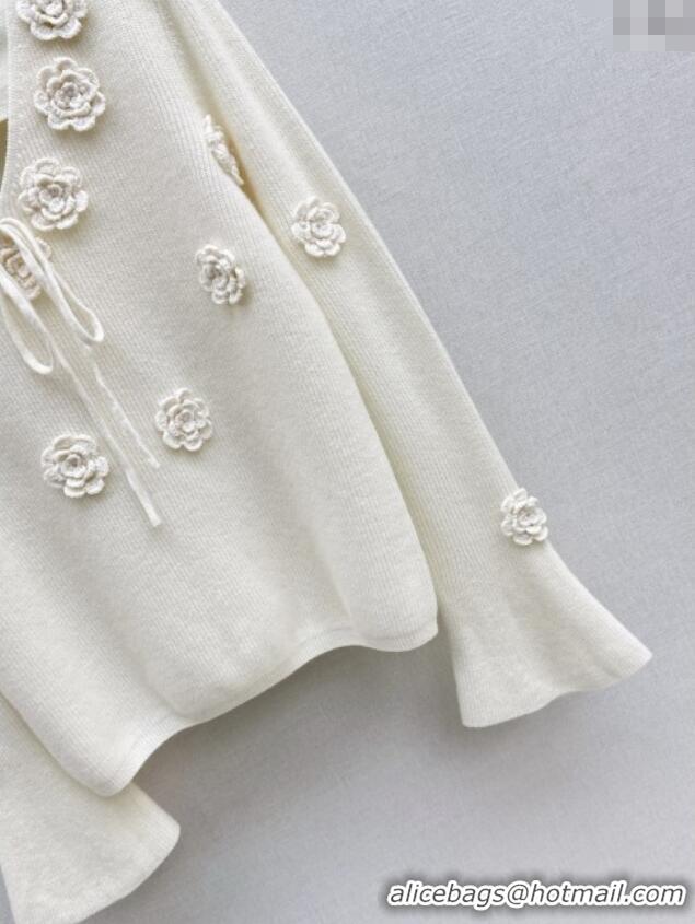 Famous Brand Miu Miu Wool Sweater M121820 White 2025