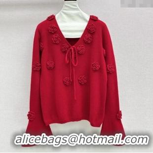 Inexpensive Miu Miu Wool Sweater M121821 Red 2025