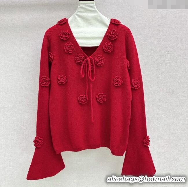 Inexpensive Miu Miu Wool Sweater M121821 Red 2025