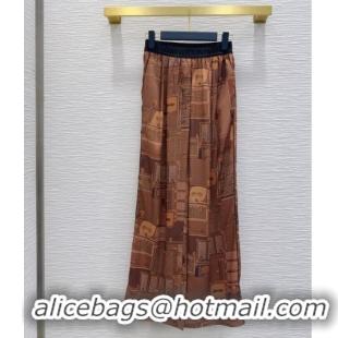 Super Quality Louis Vuitton Silk Pants LV121807 Brown 2025