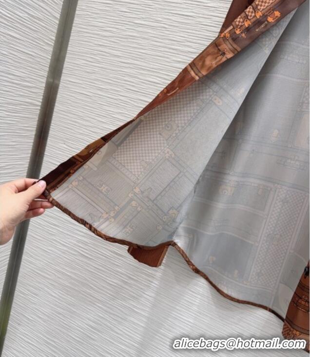 Buy Promotional Louis Vuitton Silk Shirt LV121808 Brown 2025