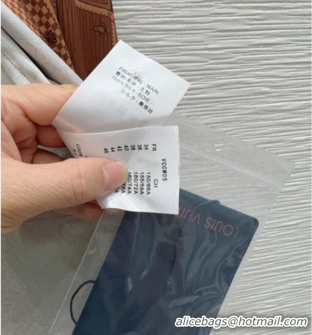 Buy Promotional Louis Vuitton Silk Shirt LV121808 Brown 2025