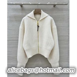 ​Top Quality Louis Vuitton Wool & Cashmere Zipped Cardigan LV121809 Beige 2025
