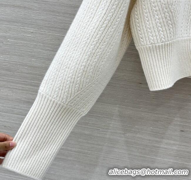 ​Top Quality Louis Vuitton Wool & Cashmere Zipped Cardigan LV121809 Beige 2025