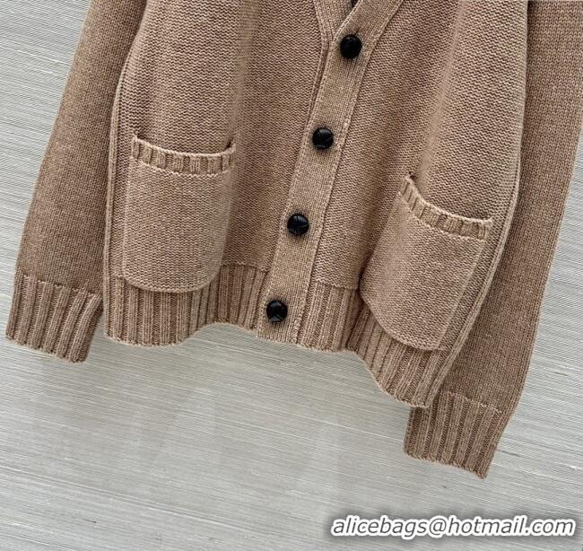 Well Crafted Bottega Veneta Wool Cardigan B121810 Brown 2025