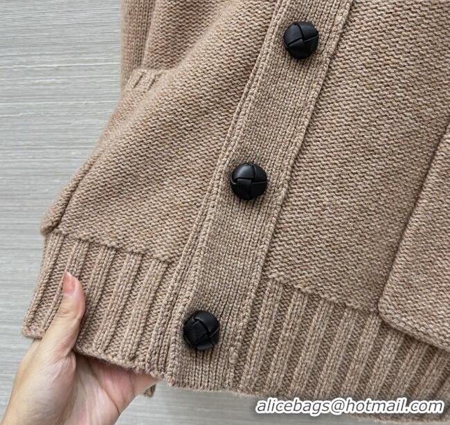 Well Crafted Bottega Veneta Wool Cardigan B121810 Brown 2025