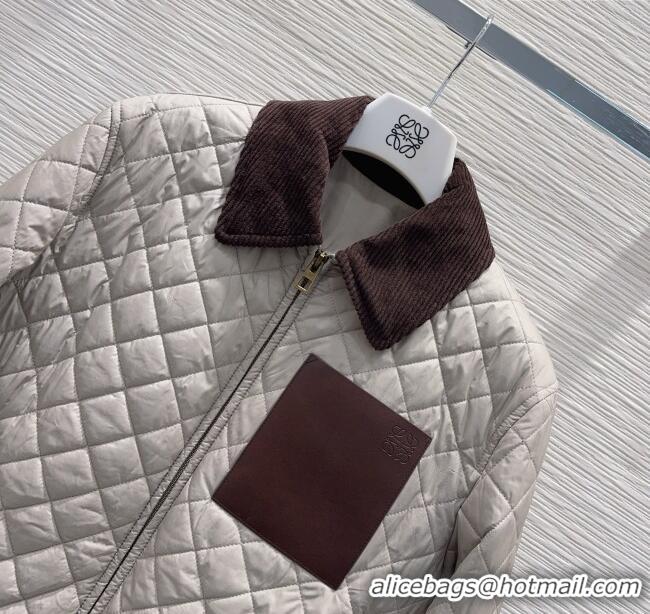 Trendy Design Loewe Padded Jacket L121811 Grey 2025