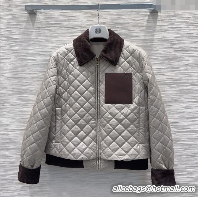 Trendy Design Loewe Padded Jacket L121811 Grey 2025