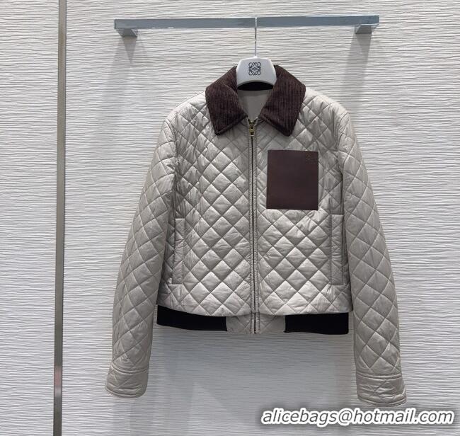 Trendy Design Loewe Padded Jacket L121811 Grey 2025