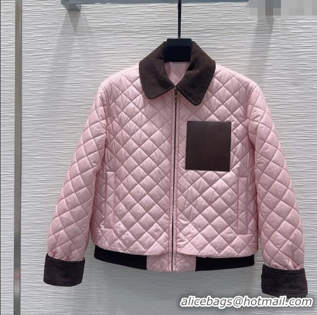 Affordable Price Loewe Padded Jacket L121813 Pink 2025