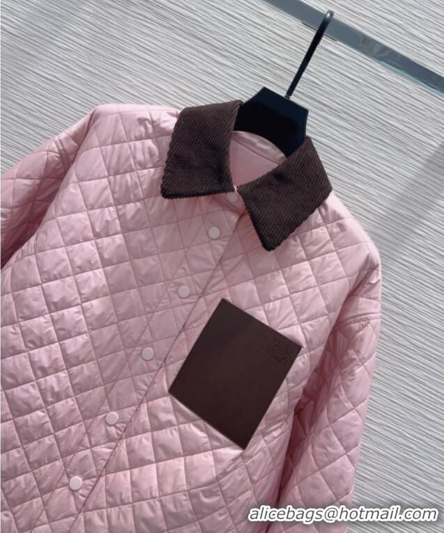 Famous Brand Discount Loewe Padded Shirt L121814 Pink 2025