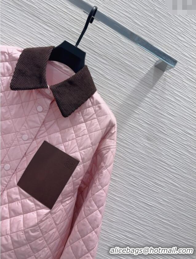 Famous Brand Discount Loewe Padded Shirt L121814 Pink 2025