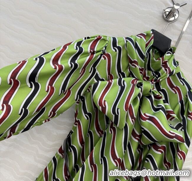 Super Quality Gucci Silk Dress G121818 Green 2025