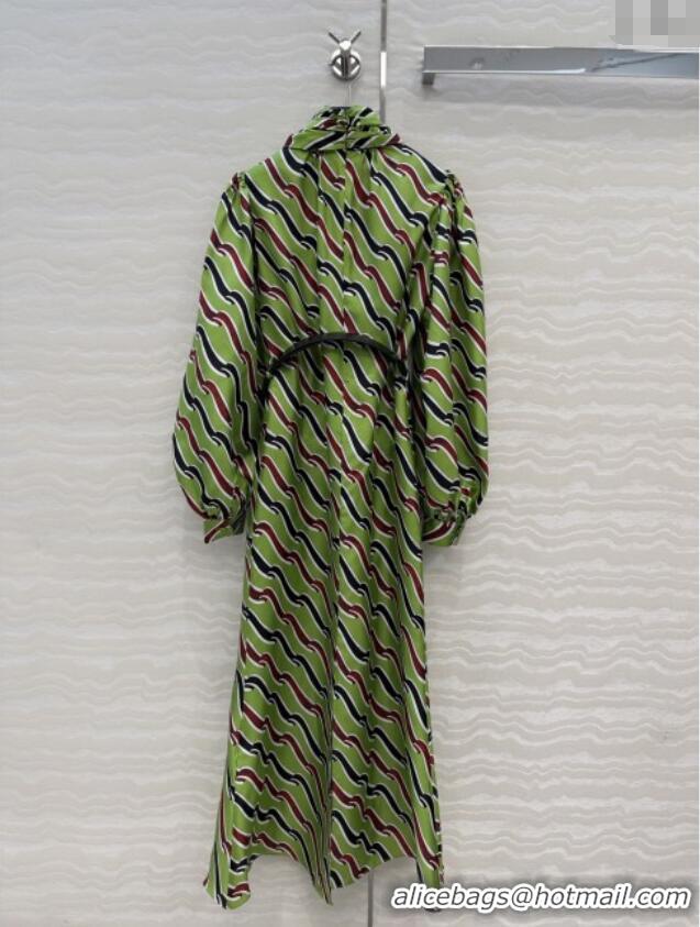 Super Quality Gucci Silk Dress G121818 Green 2025