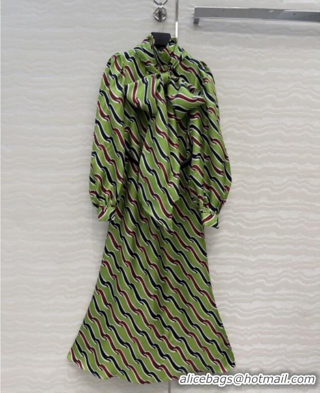 Super Quality Gucci Silk Dress G121818 Green 2025