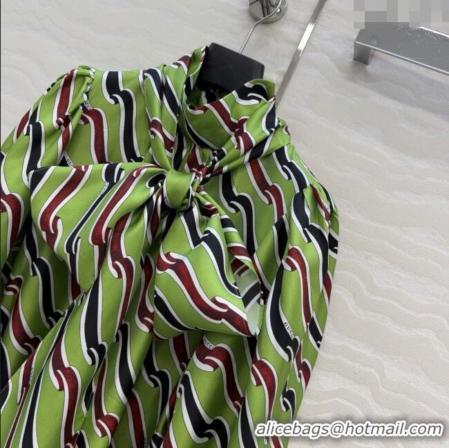 Super Quality Gucci Silk Dress G121818 Green 2025