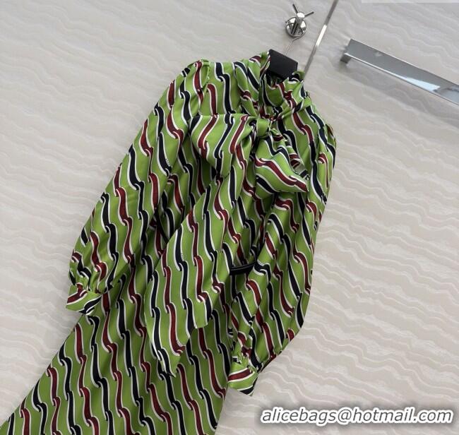 Super Quality Gucci Silk Dress G121818 Green 2025