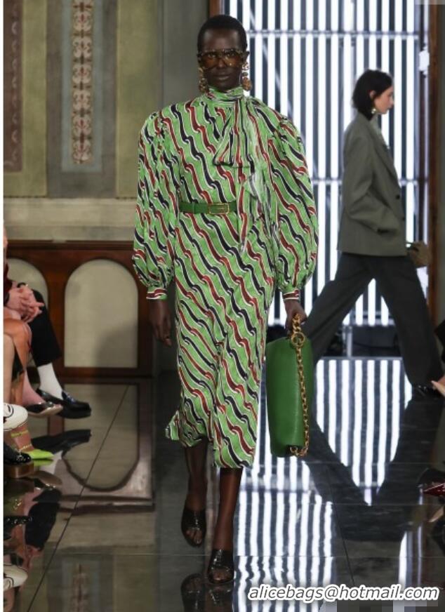 Super Quality Gucci Silk Dress G121818 Green 2025