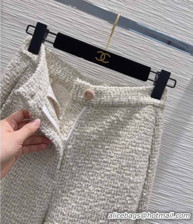 Good Quality Chanel Wool Tweed Pants CH121803 Beige 2025
