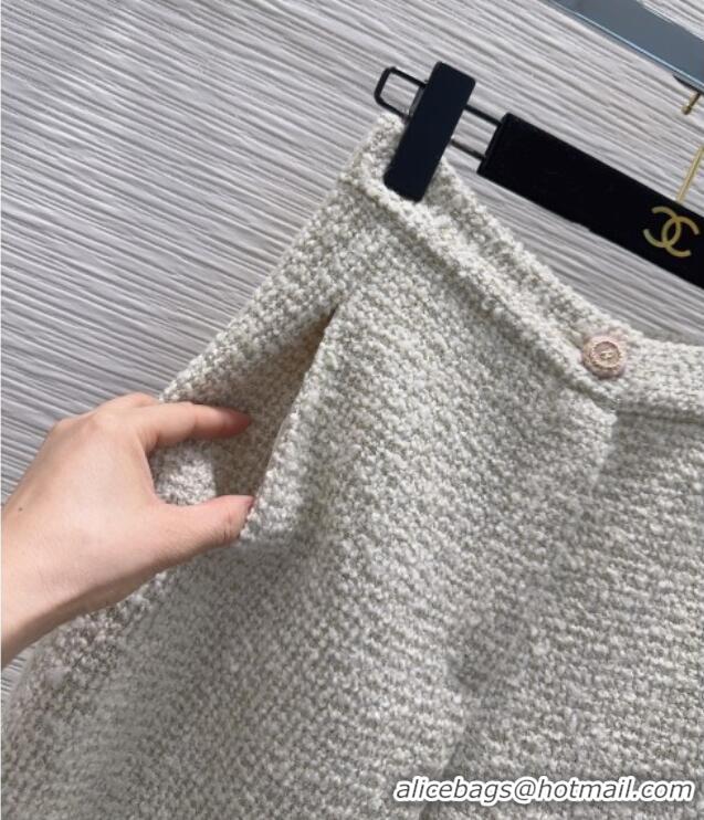 Good Quality Chanel Wool Tweed Pants CH121803 Beige 2025