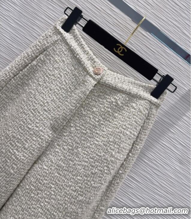 Good Quality Chanel Wool Tweed Pants CH121803 Beige 2025