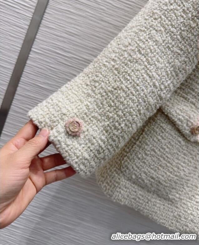 Buy Promotional Chanel Wool Tweed Jacket CH121804 Beige 2025
