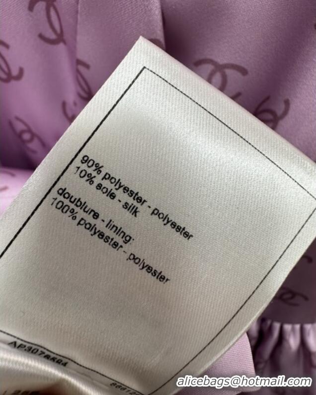 Market Sells Cheap Chanel CC Dress CH121816 Purple 2025