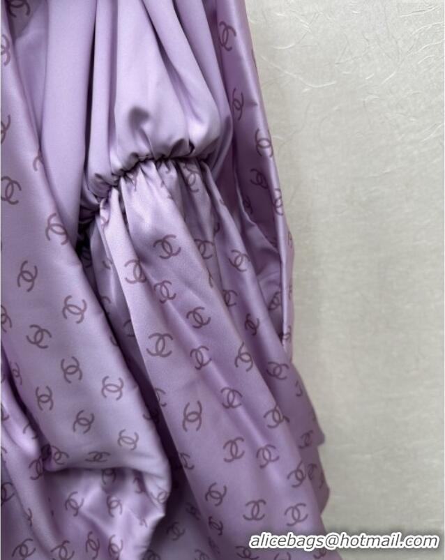 Market Sells Cheap Chanel CC Dress CH121816 Purple 2025
