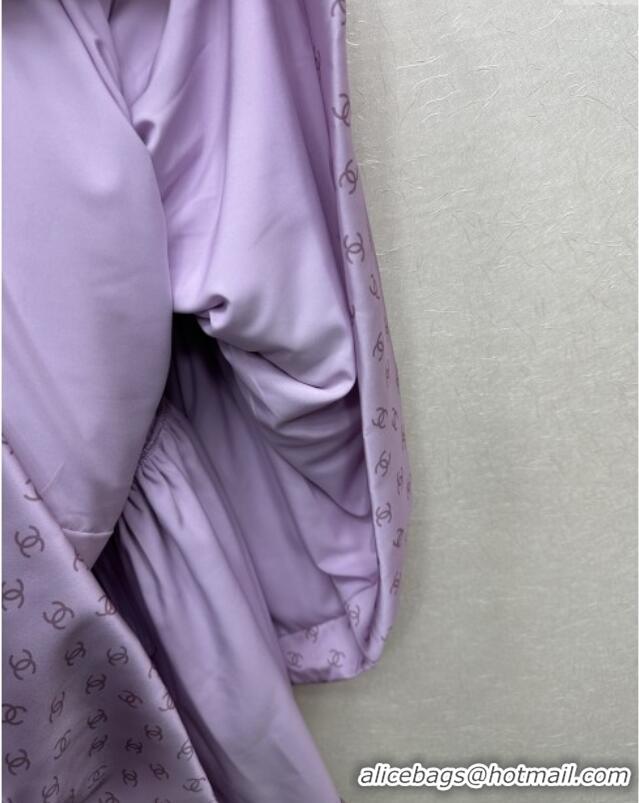 Market Sells Cheap Chanel CC Dress CH121816 Purple 2025