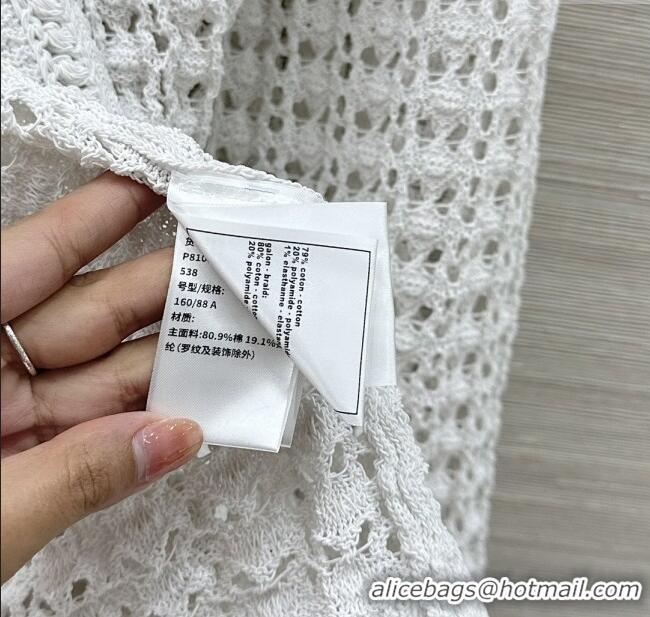 Popular Style Cheap Chanel Knit Cardigan CH121823 White 2025